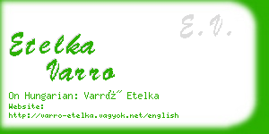 etelka varro business card